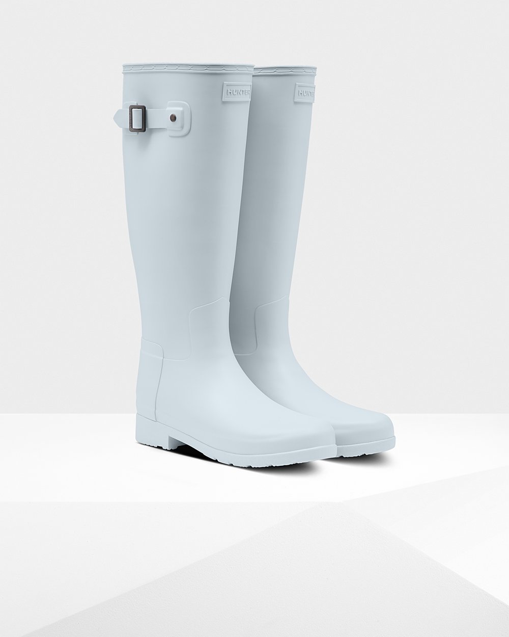 Womens Tall Rain Boots - Hunter Original Refined (10MHWLAKU) - Grey